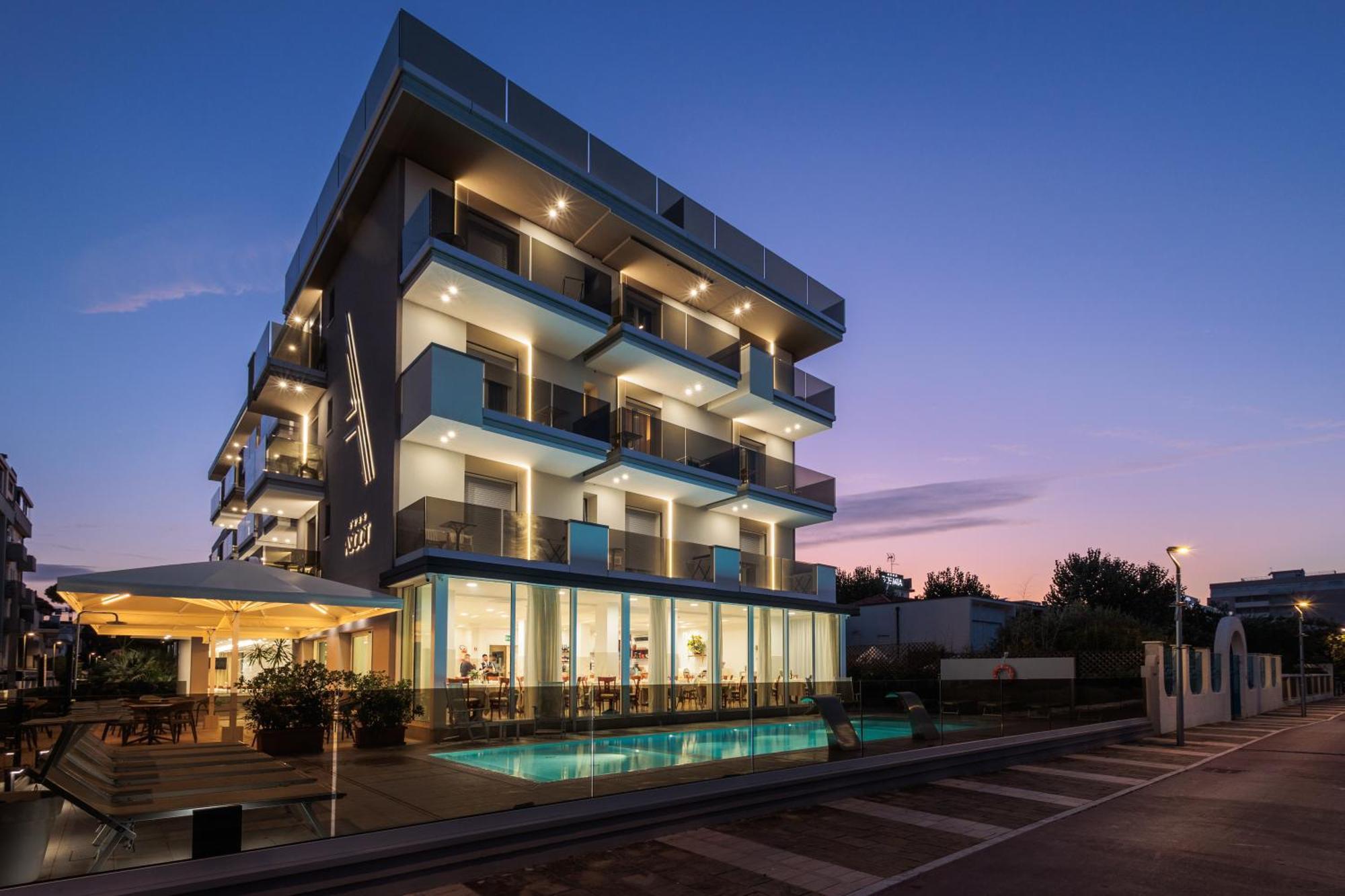 Hotel Ascot Риччоне Экстерьер фото